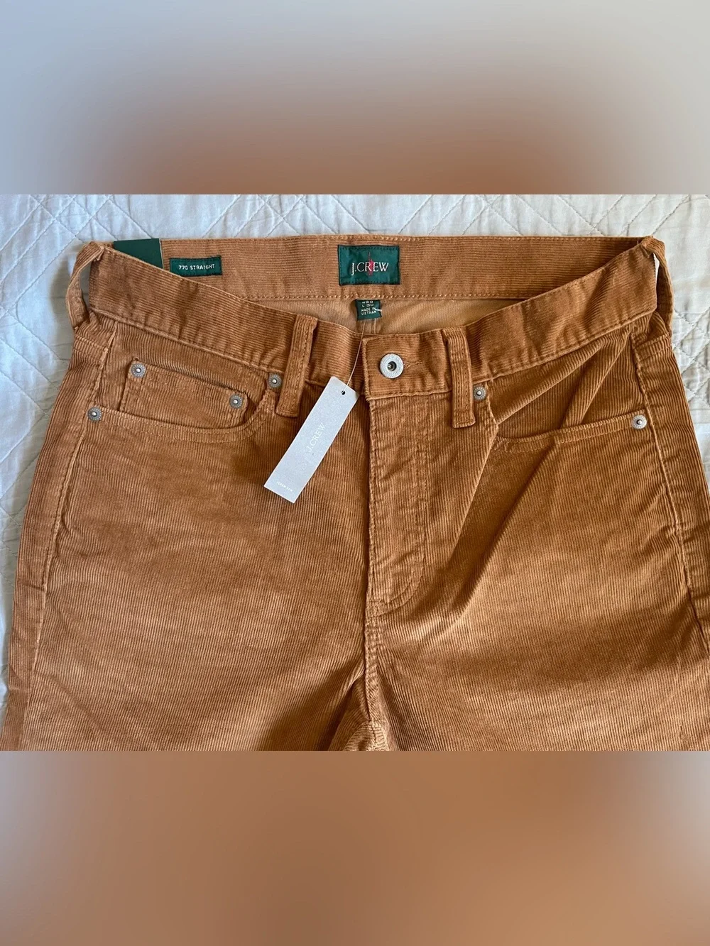 J. CREW 770M Straight-fit five-pocket pant in stretch corduroy Size 29 NWT CM716